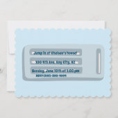 Invitation à une fête au bord de la piscine (Dos)