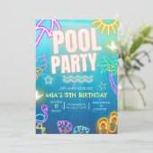Invitation à une fête au bord de la piscine, Anniv (Debout devant)