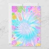 Invitation à une fête au bord de la piscine, Fête  (Dos)