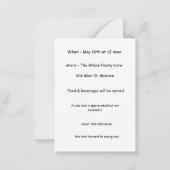 Invitation à une fête au bord de la piscine sur le (Dos)