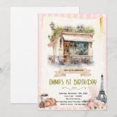 Invitation à une fête au café de Paris (Devant / Derrière)
