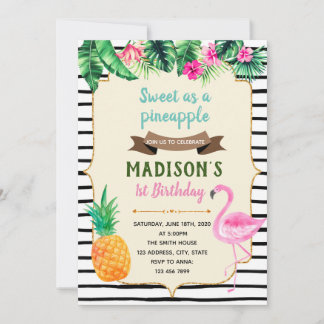 Invitation à une fête aussi douce qu'un ananas
