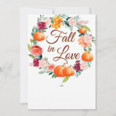 Invitation à une fête automnale d'engagement, Fête (Dos)