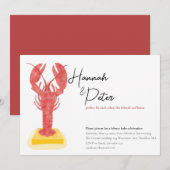 Invitation à une fête aux homards (Devant / Derrière)