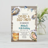 Invitation à une fête aux huîtres et à la bière (Debout devant)