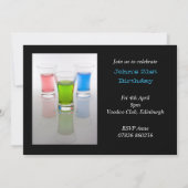 Invitation à une fête avec des verres à shot (Dos)