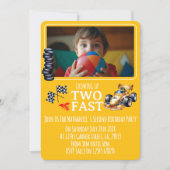 Invitation à une fête avec photo de voiture de cou (Devant)