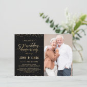 Invitation à une fête avec photos pour les 50 ans  (Debout devant)