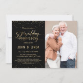 Invitation à une fête avec photos pour les 50 ans  (Devant)