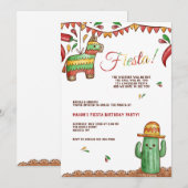 Invitation à une fête avec piñata (Devant / Derrière)