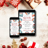 Invitation à une fête avec un pull de Noël laid
