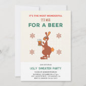 Invitation à une fête avec un pull moche et un jeu (Devant)
