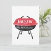 Invitation à une fête barbecue (Debout devant)