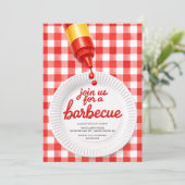 Invitation à une fête barbecue (Debout devant)