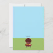 Invitation à une fête BBQ (Dos)