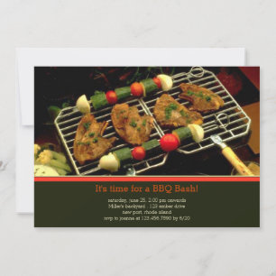 Invitation à une fête BBQ