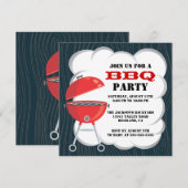 Invitation à une fête BBQ (Devant / Derrière)