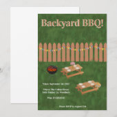 Invitation à une fête BBQ dans la cour arrière (Devant / Derrière)