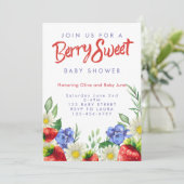 Invitation à une fête Berry Sweet (Debout devant)