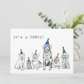 Invitation à une fête canine (Debout devant)