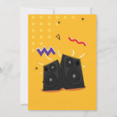 Invitation à une fête chez soi des années 90 (Dos)