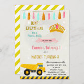 Invitation à une fête conjointe de construction et (Devant / Derrière)