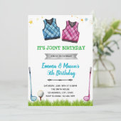 Invitation à une fête conjointe de golf (Debout devant)