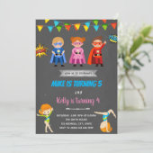 Invitation à une fête conjointe de gymnaste de sup (Debout devant)