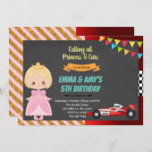 Invitation à une fête conjointe de princesse et de (Devant / Derrière)