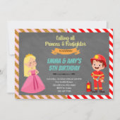 Invitation à une fête conjointe de princesse et de (Devant)