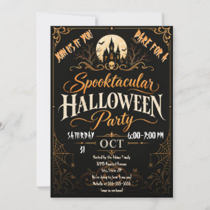 Invitation à une fête costumée d'Halloween