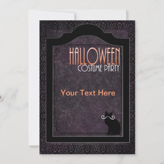 invitation à une fête costumée pour Halloween (Devant)
