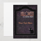 invitation à une fête costumée pour Halloween (Devant / Derrière)