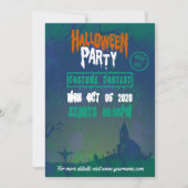 Invitation à une fête costumée pour Halloween (Devant)