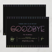 Invitation à une fête d'adieu (Devant / Derrière)