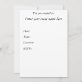 Invitation à une fête d'adieu, Espagnol (Dos)