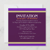 Invitation à une fête d'adultes (Dos)