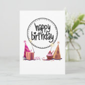 Invitation à une fête d'anniversaire (Debout devant)