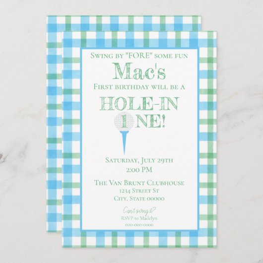 Invitation à une fête d'anniversaire (Devant / Derrière)