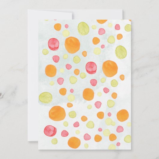 Invitation à une fête d'anniversaire (Dos)