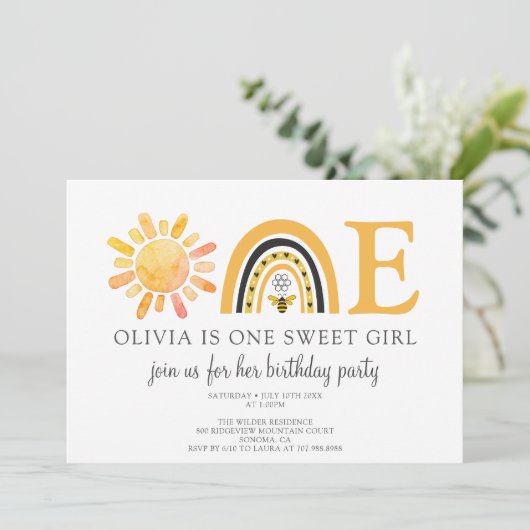 Invitation à une fête d'anniversaire (Debout devant)