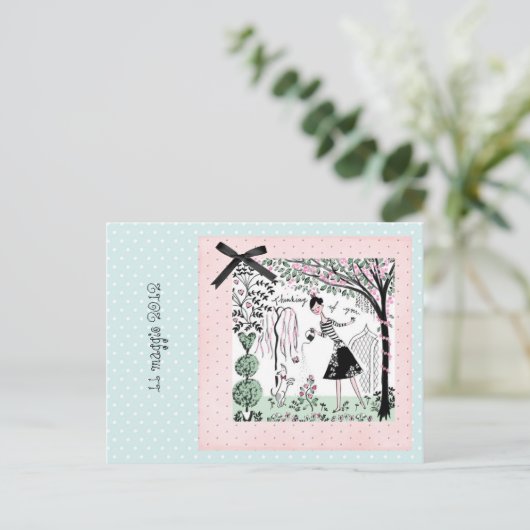 invitation à une fête d'anniversaire (Debout devant)