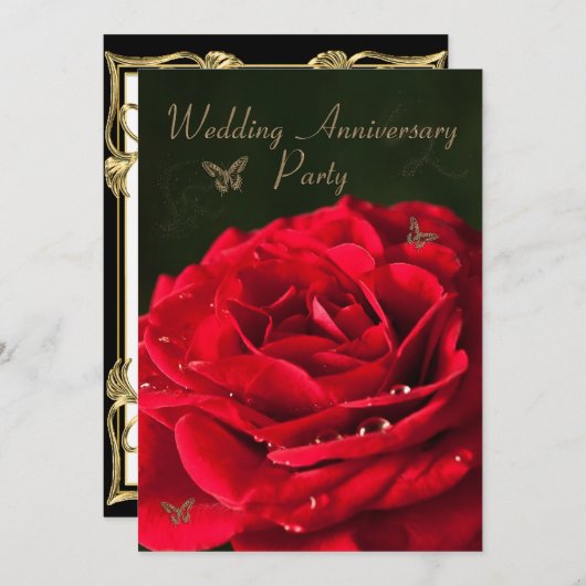 Invitation à une fête d'anniversaire (Devant / Derrière)