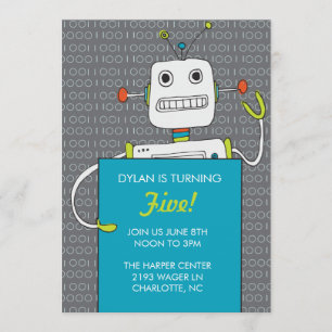 Invitation à une fête d'anniversaire