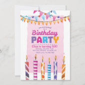 Invitation à une fête d'anniversaire (Devant)