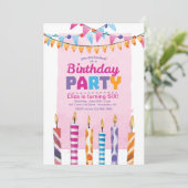 Invitation à une fête d'anniversaire (Debout devant)