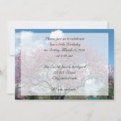 invitation à une fête d'anniversaire (Dos)