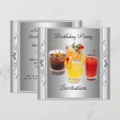 Invitation à une fête d'anniversaire (Devant / Derrière)