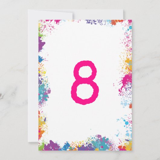 Invitation à une fête d'anniversaire (Dos)