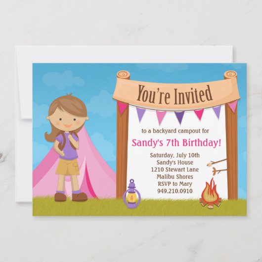 Invitation à une fête d'anniversaire (Devant)